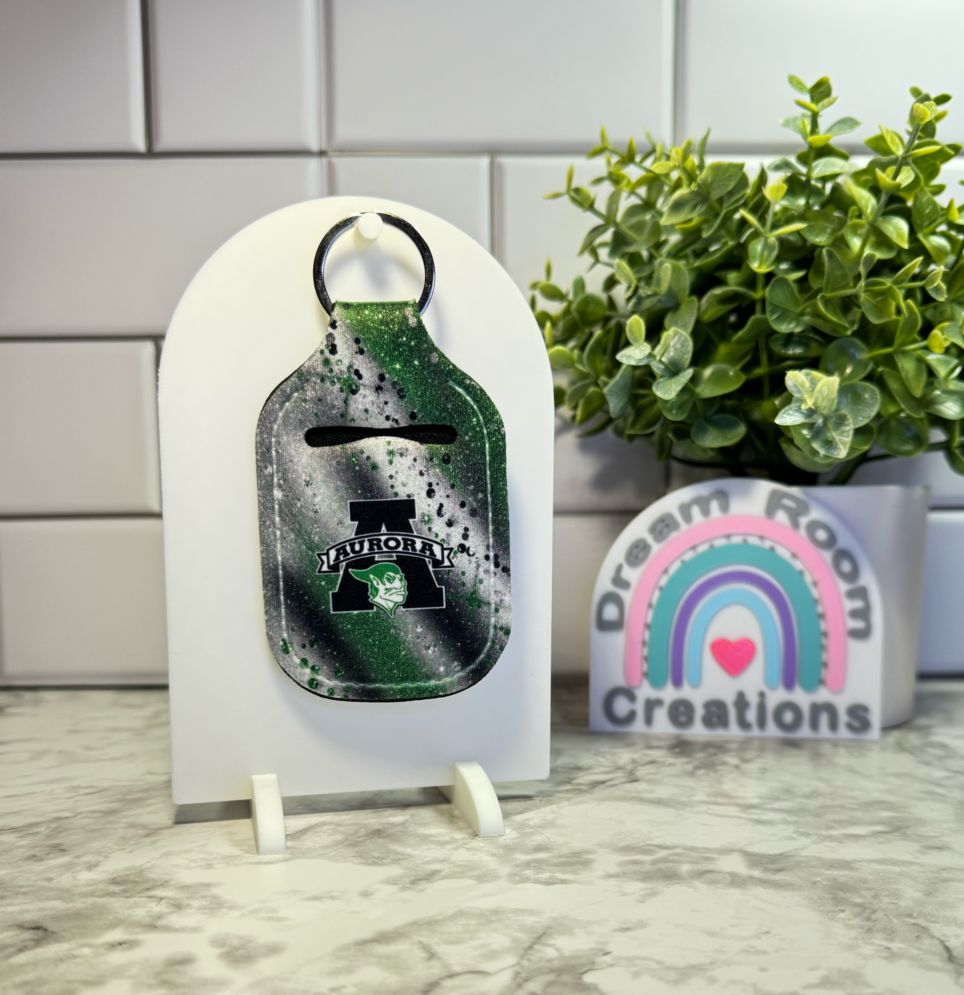 Aurora Hand Sanitizer Holder Keychain