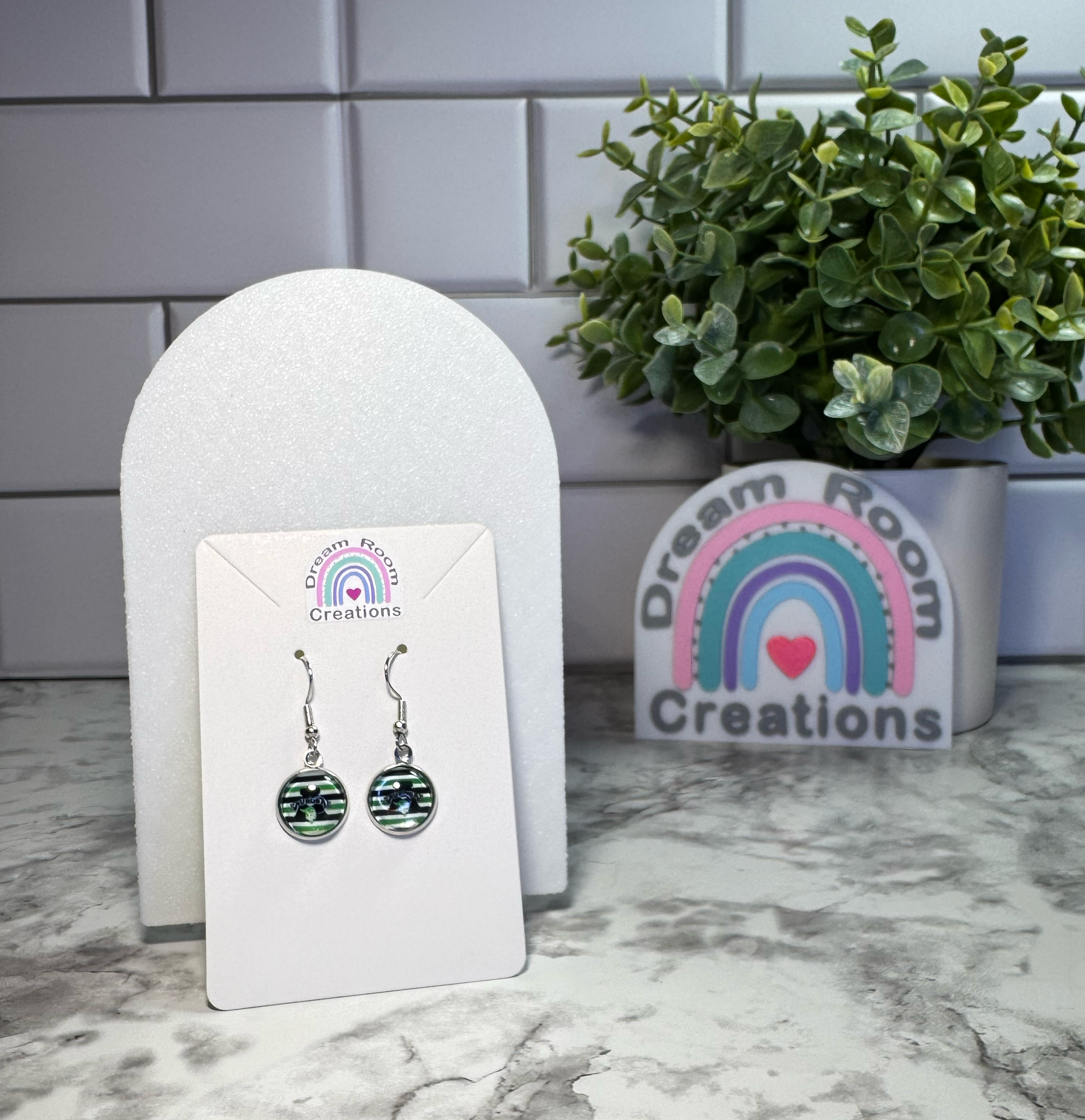 Aurora Glass Dangle Earrings