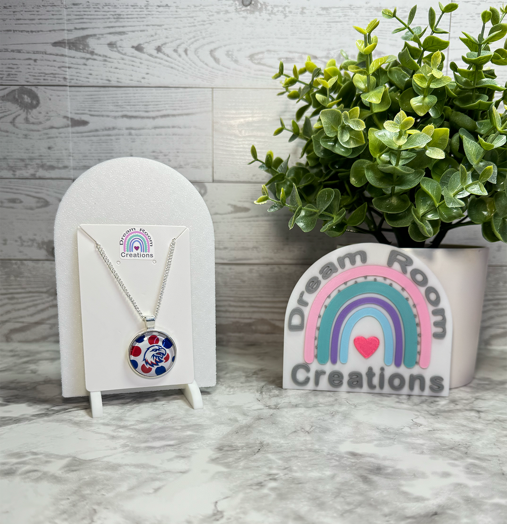 Liberty Benton Polka Dots Glass Necklace