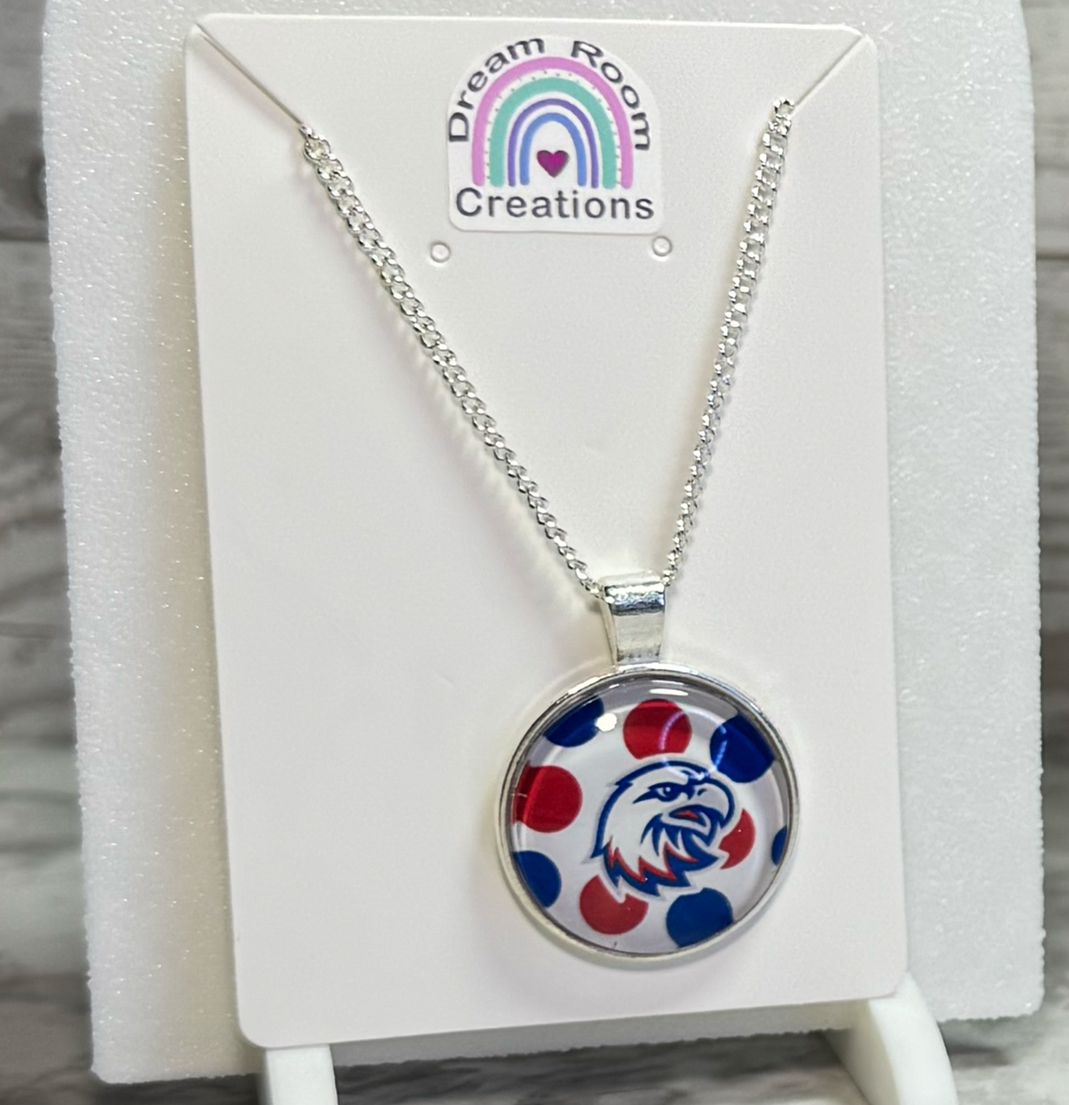 Liberty Benton Polka Dots Glass Necklace