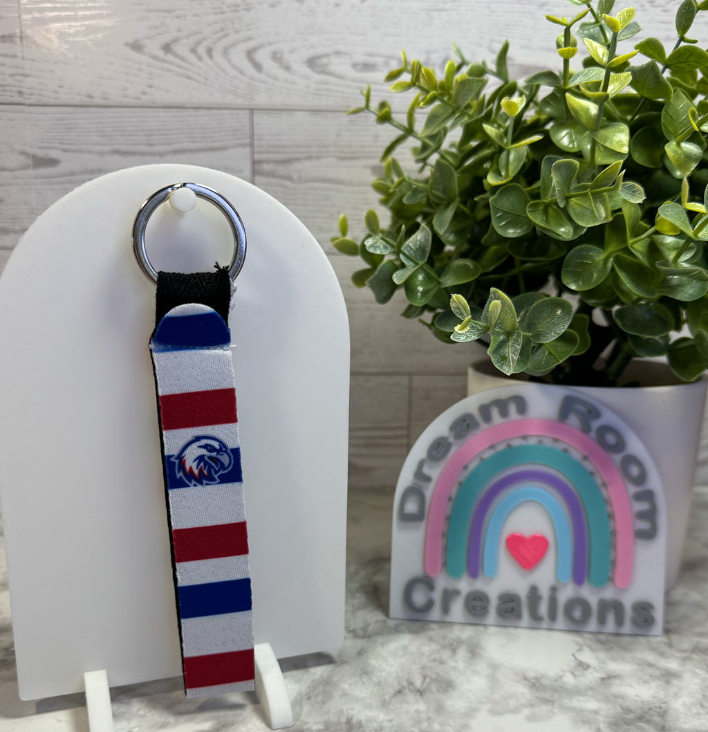 Liberty Benton Stripes Wrist Strap Keychain