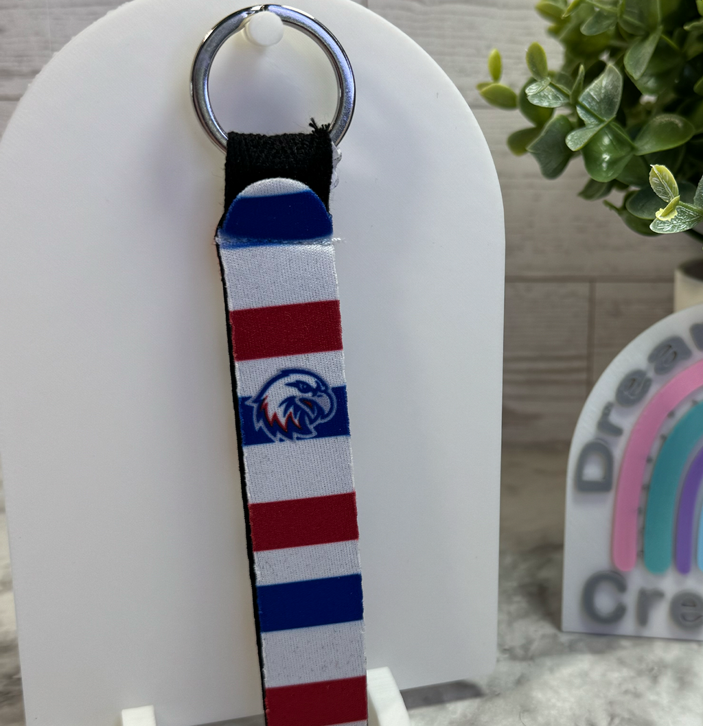 Liberty Benton Stripes Wrist Strap Keychain