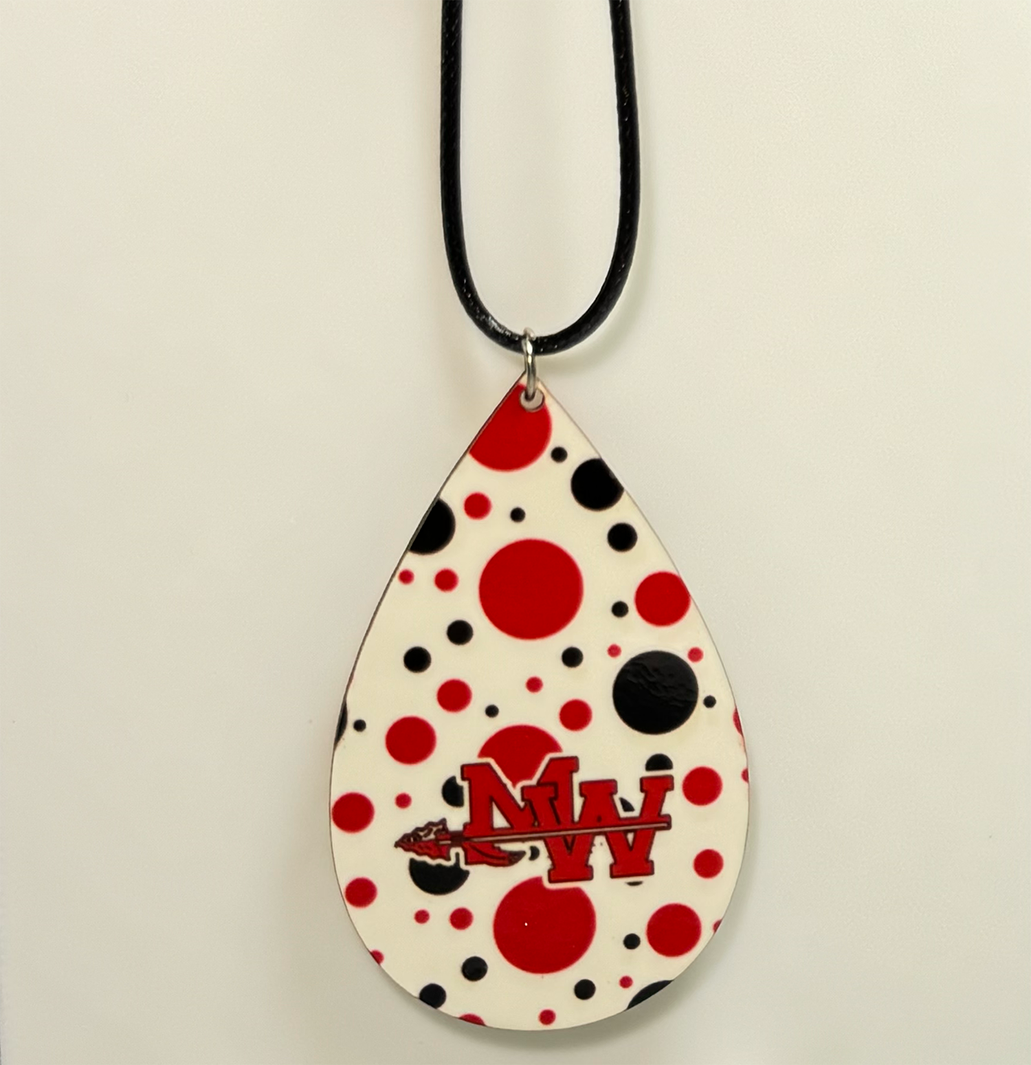 Mohawk Polka Dots Teardrop Necklace