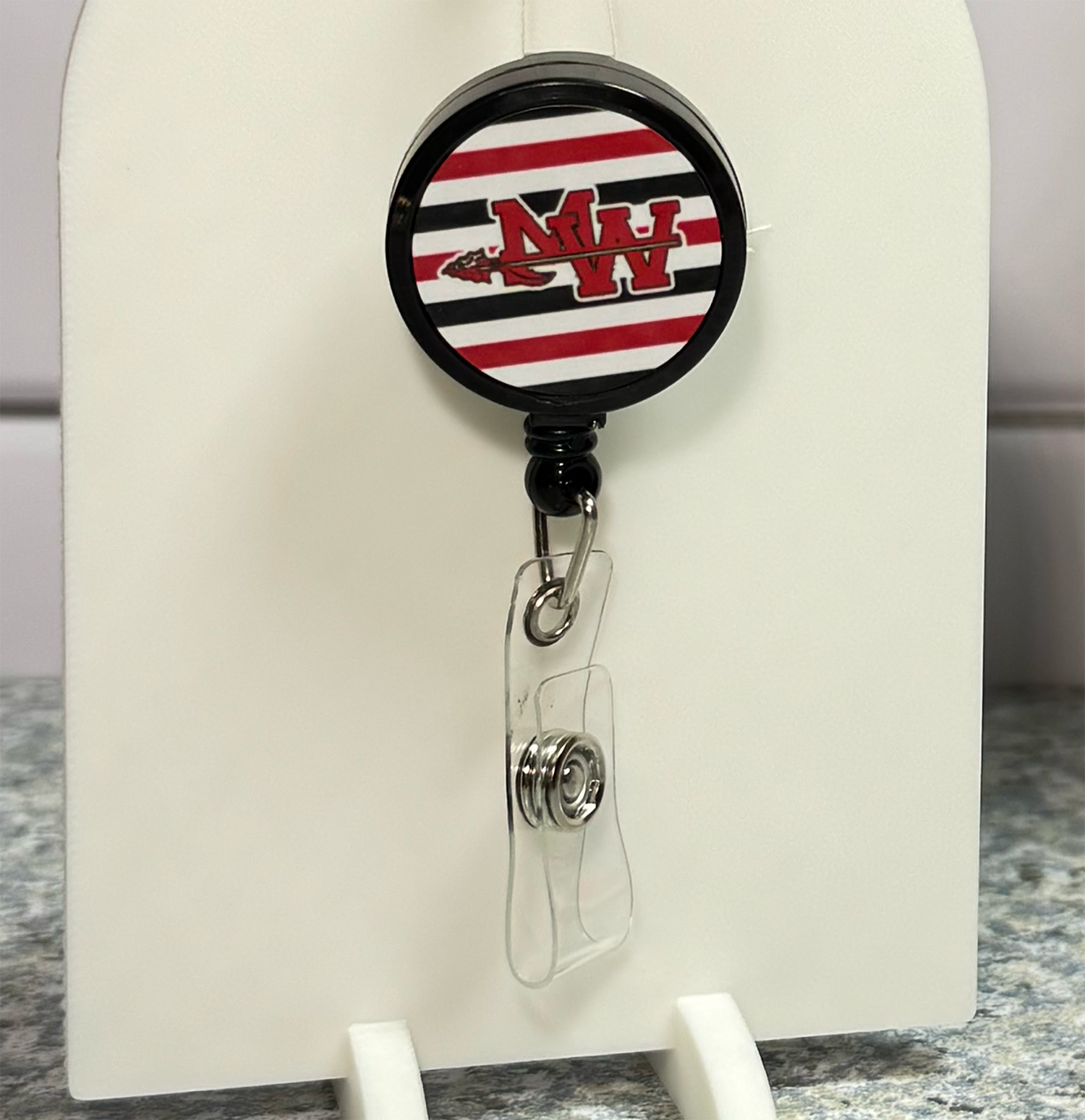Mohawk Stripes Badge Reel