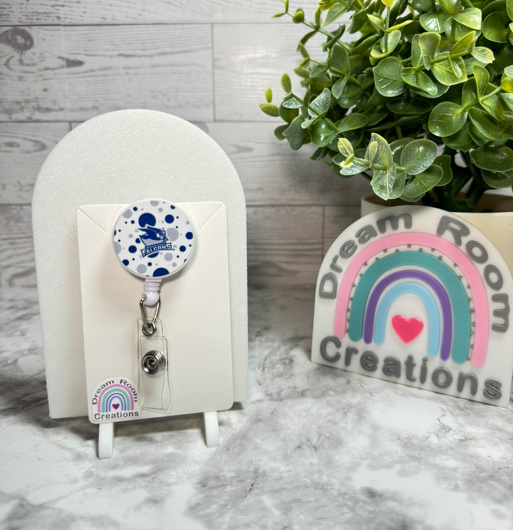 Riverdale Falcons Polka Dot Badge Reel