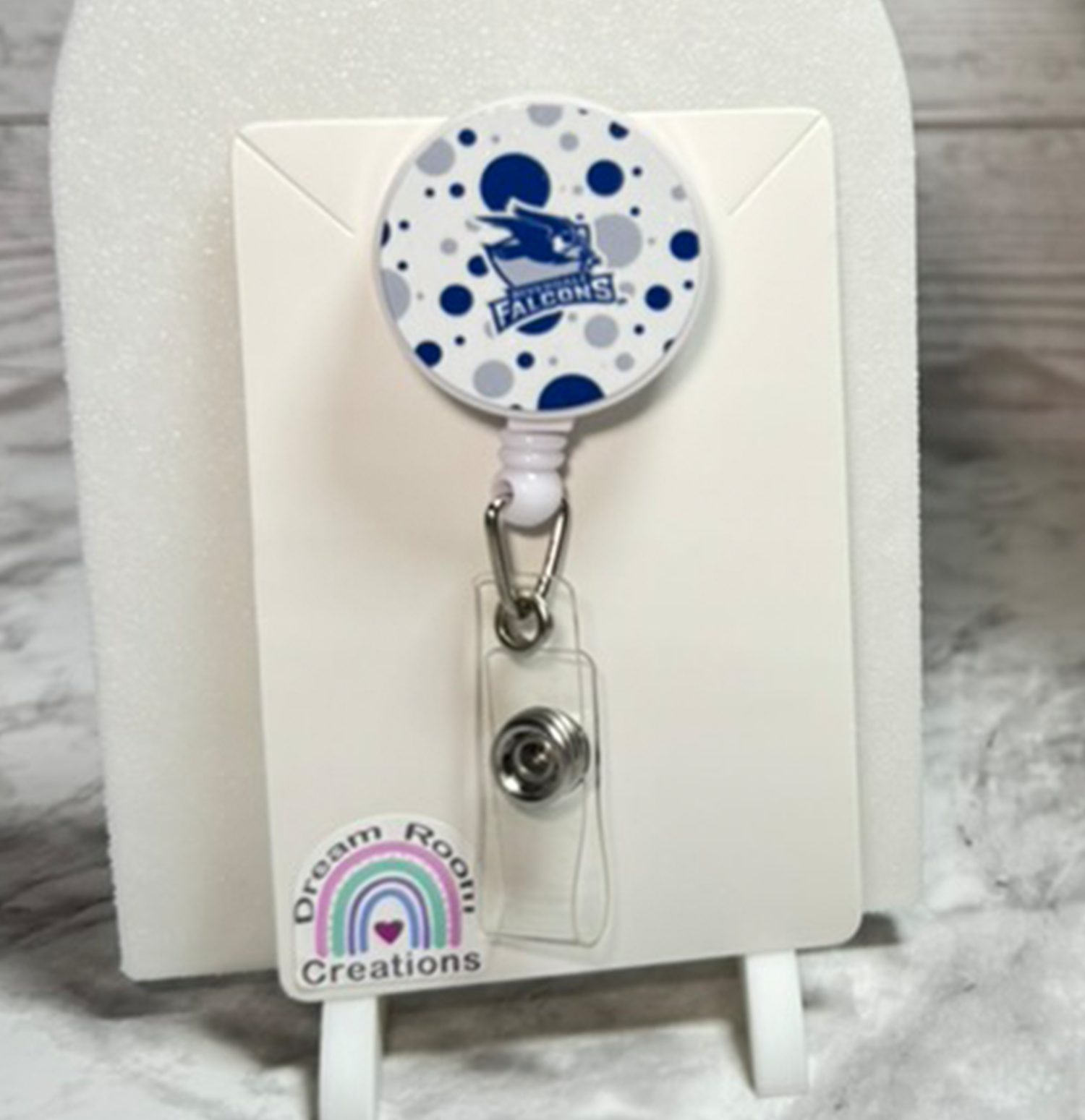 Riverdale Falcons Polka Dot Badge Reel
