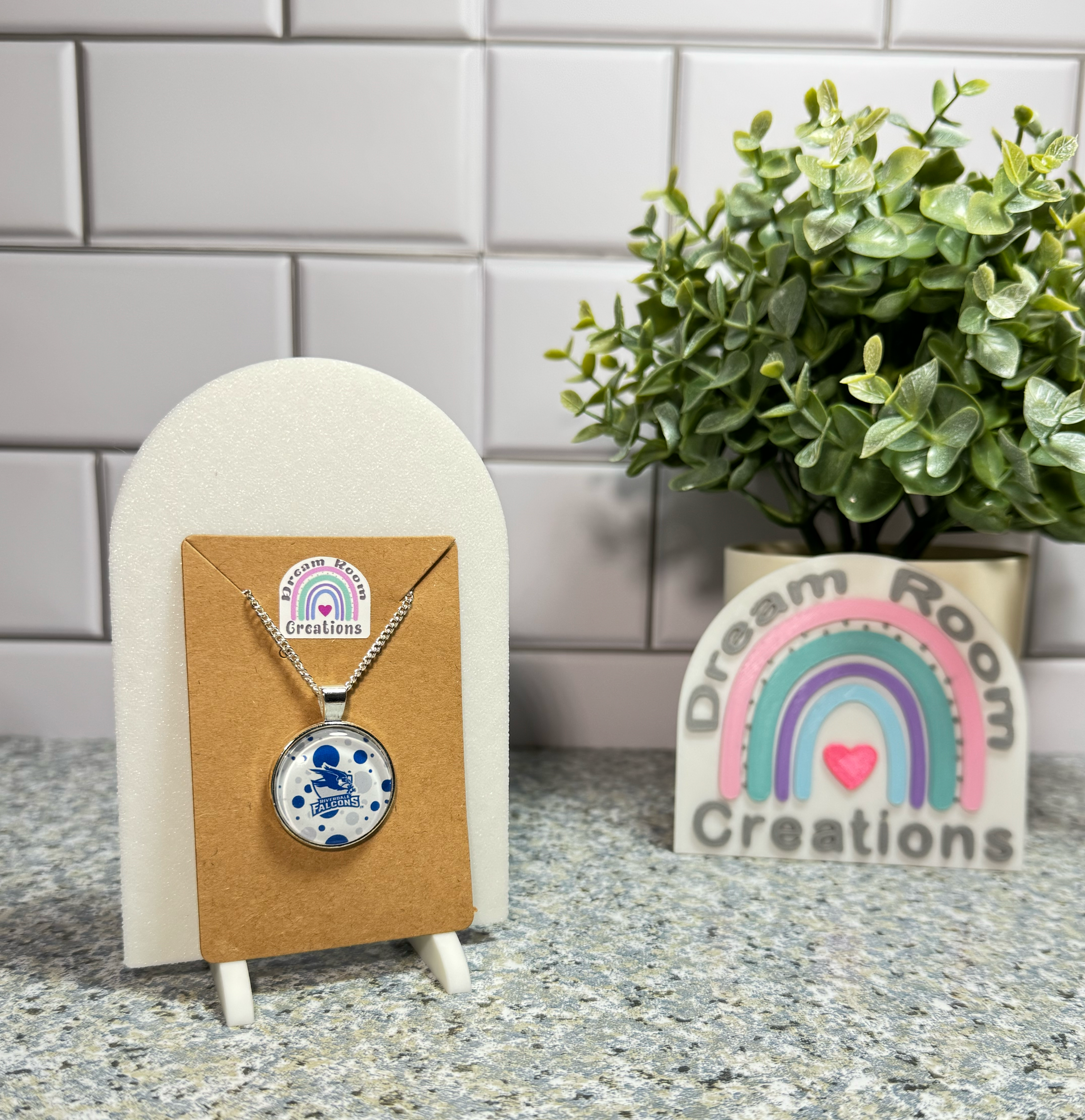 Riverdale Polka Dots Glass Necklace