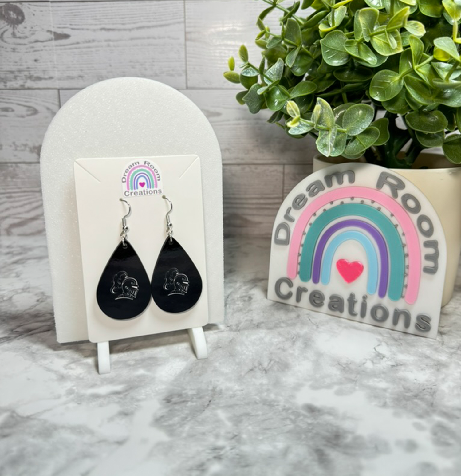 Van Buren Black Teardrop Earrings