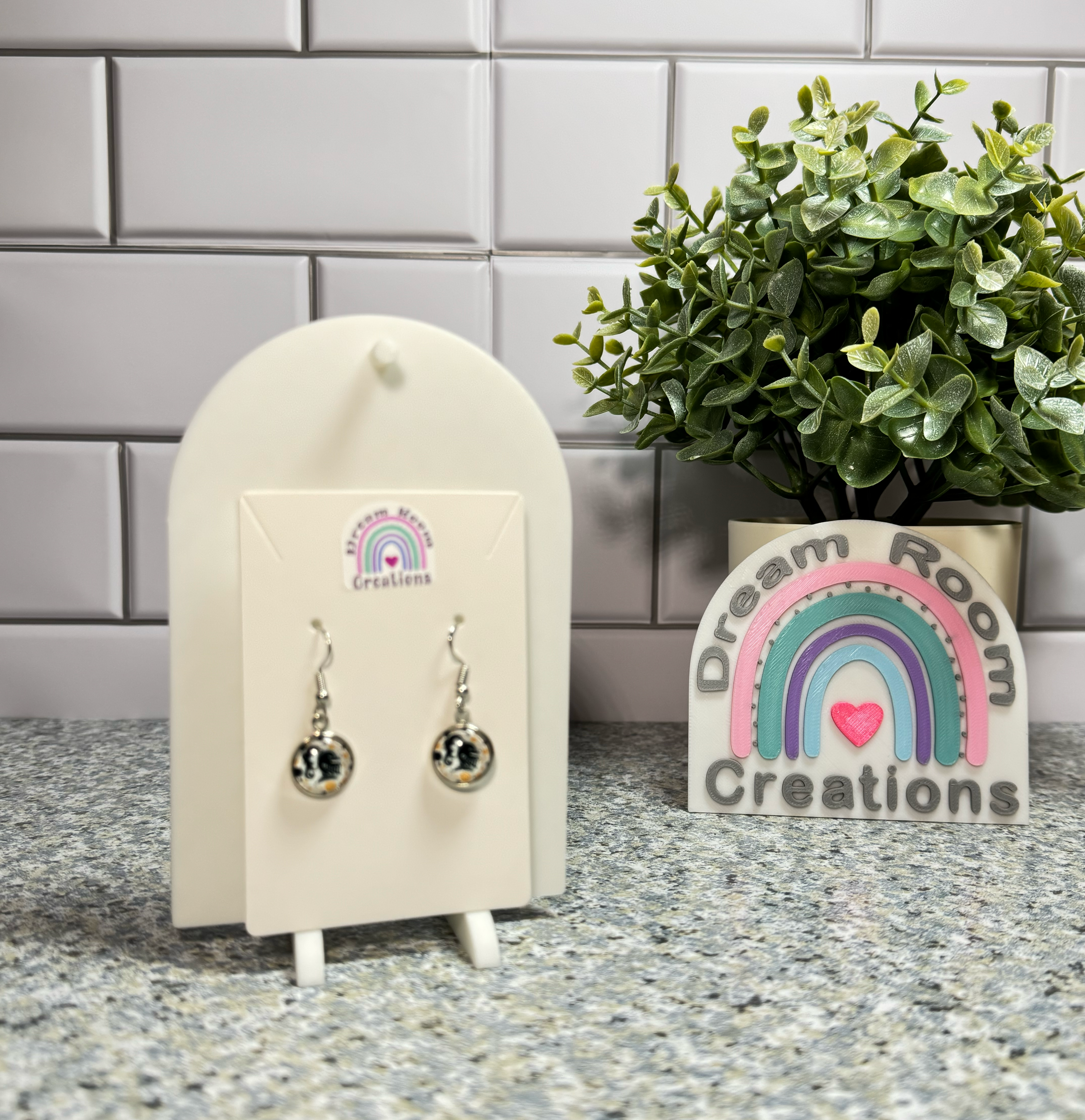 Van Buren Glass Dangle Earrings