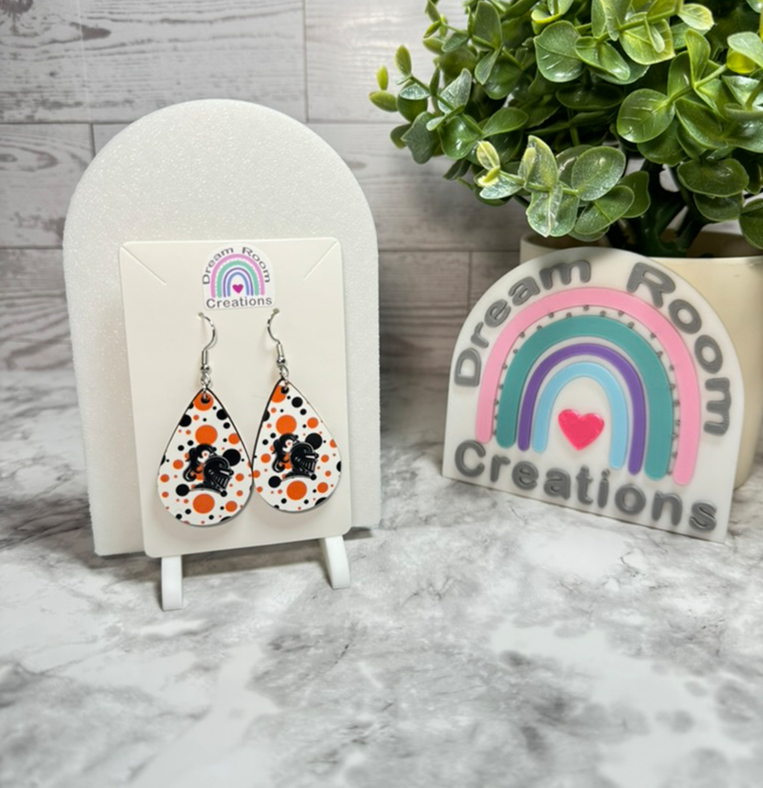 Van Buren Polka Dots Teardrop Earrings