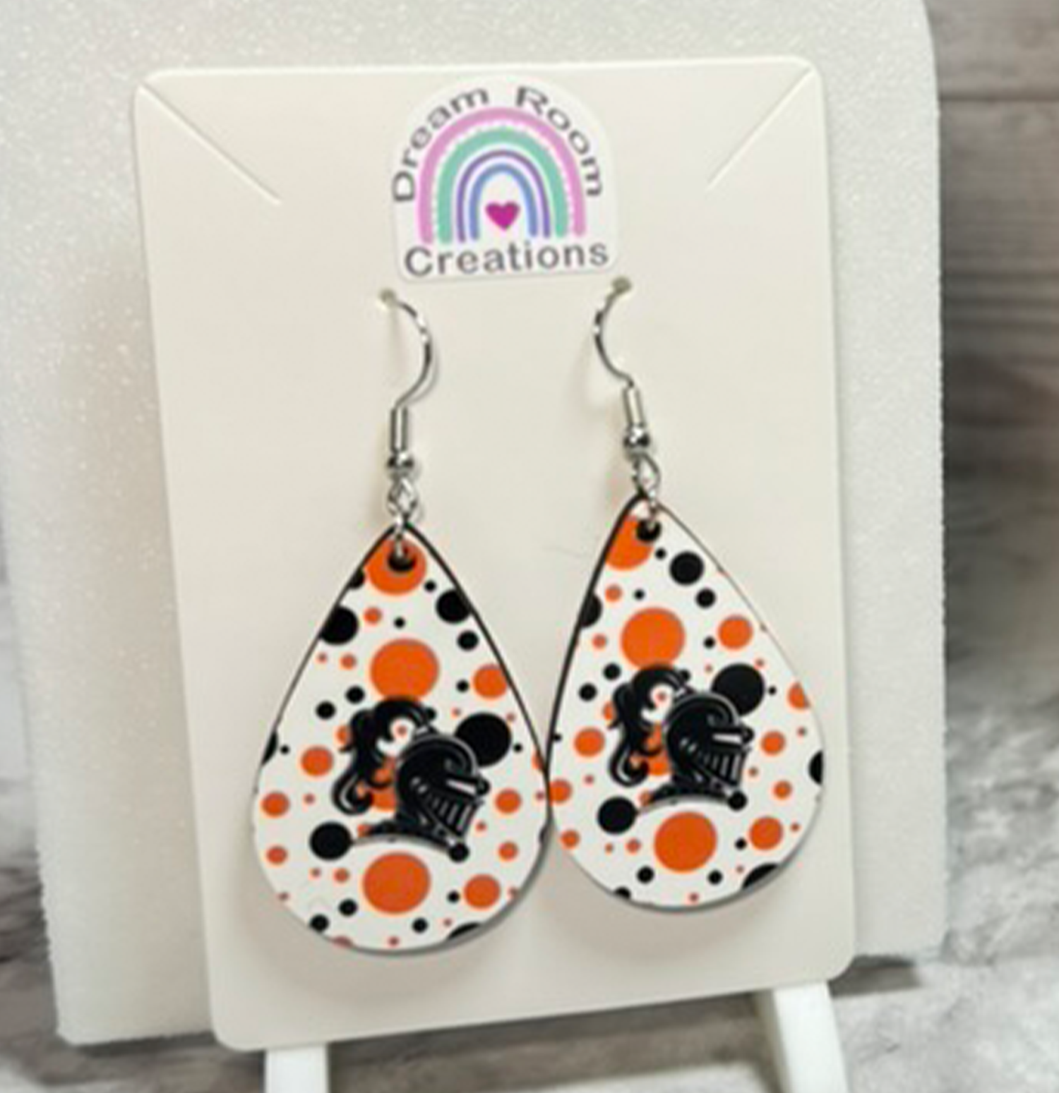 Van Buren Polka Dots Teardrop Earrings