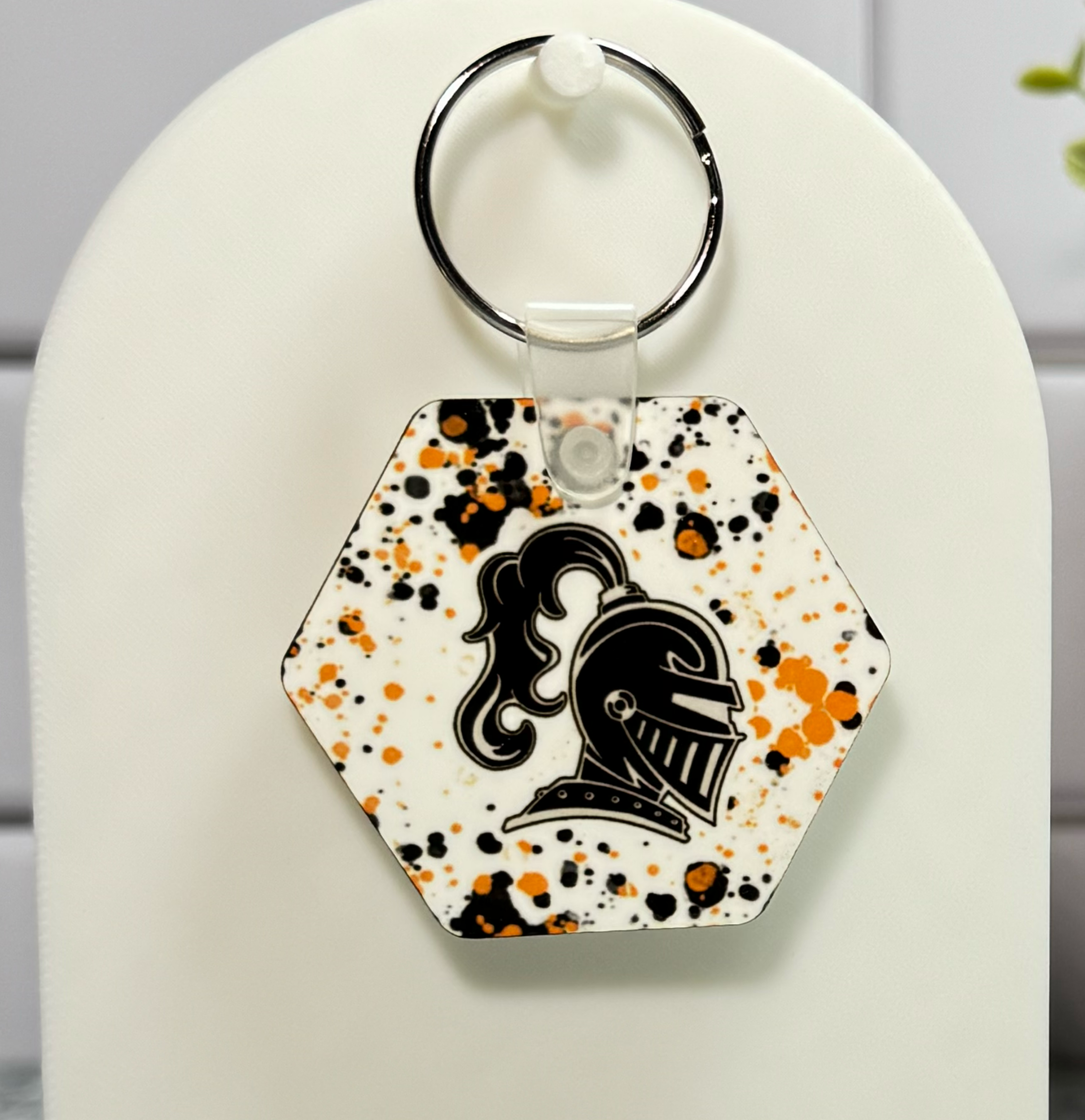 Van Buren Double Sided Hexagon Powerwash Keychain